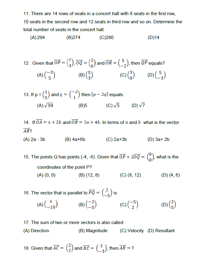 Solved Pre-Calculus Practice Questions 1. The value of | Chegg.com