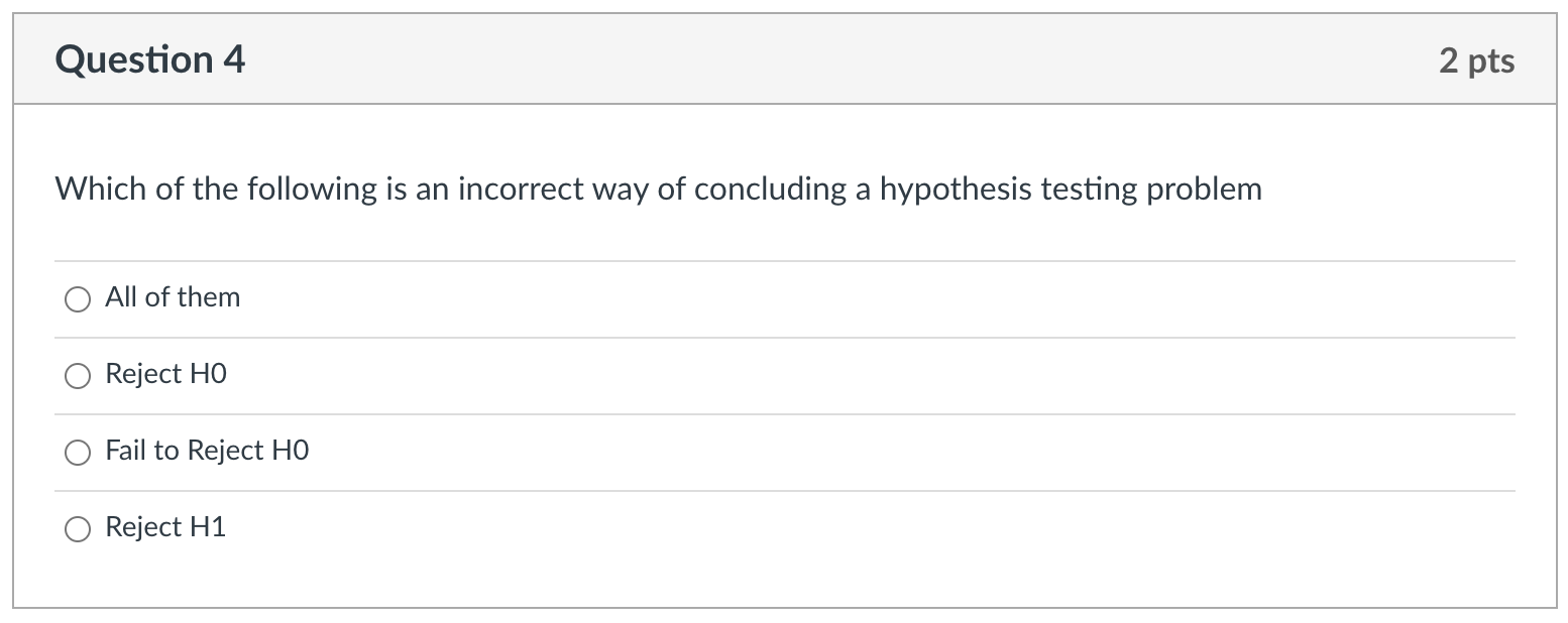 Solved Question 4 2 pts Which of the following is an | Chegg.com