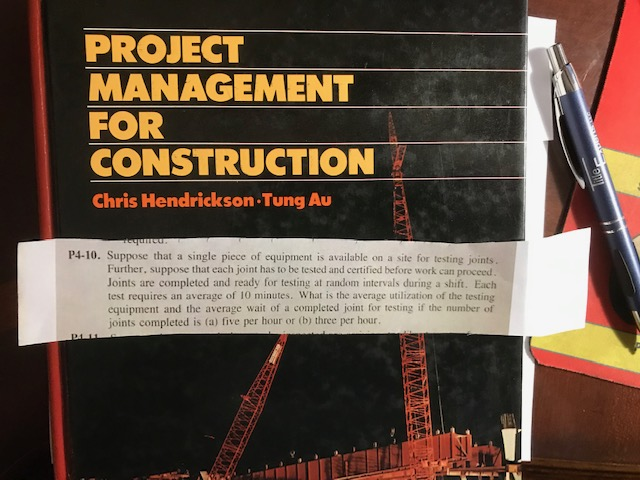 Solved PROJECT MANAGEMENT FOR CONSTRUCTION Chris Hendrickson | Chegg.com