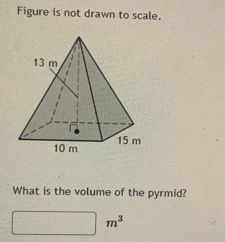 Solved Figure is not drawn to scale. What is the volume of | Chegg.com