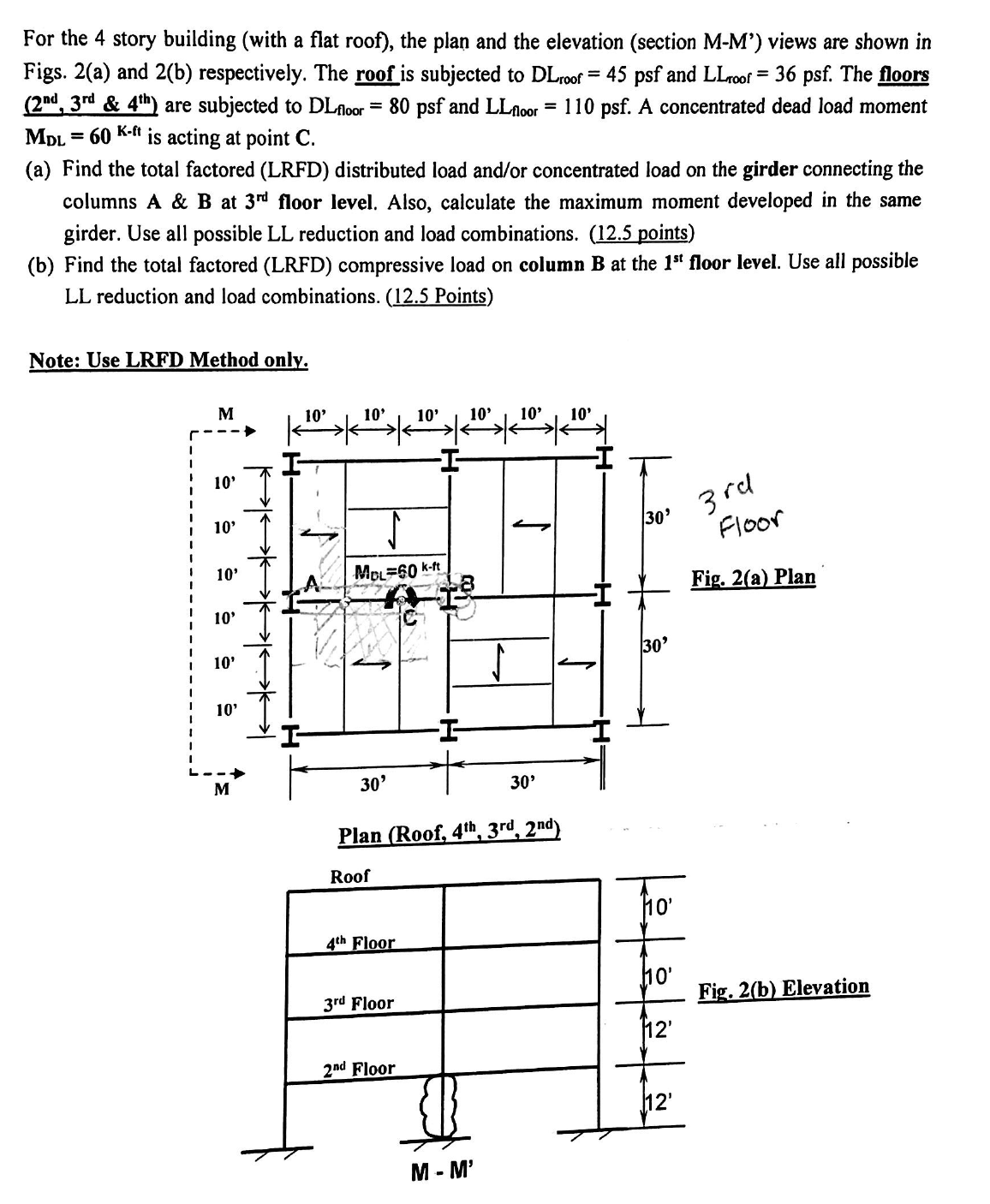 solved-for-the-4-story-building-with-a-flat-roof-the-plan-chegg