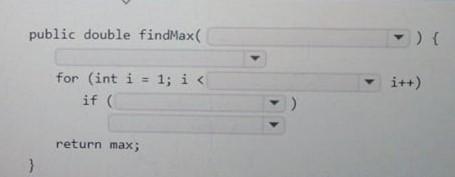 Solved Accept a 'double' array Return the largest value in | Chegg.com