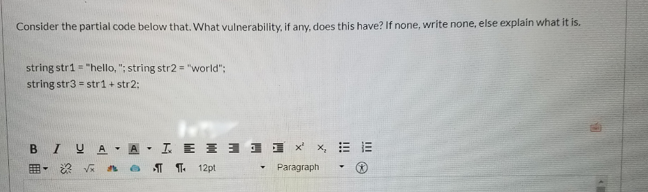 Solved Consider the partial code below that. What | Chegg.com
