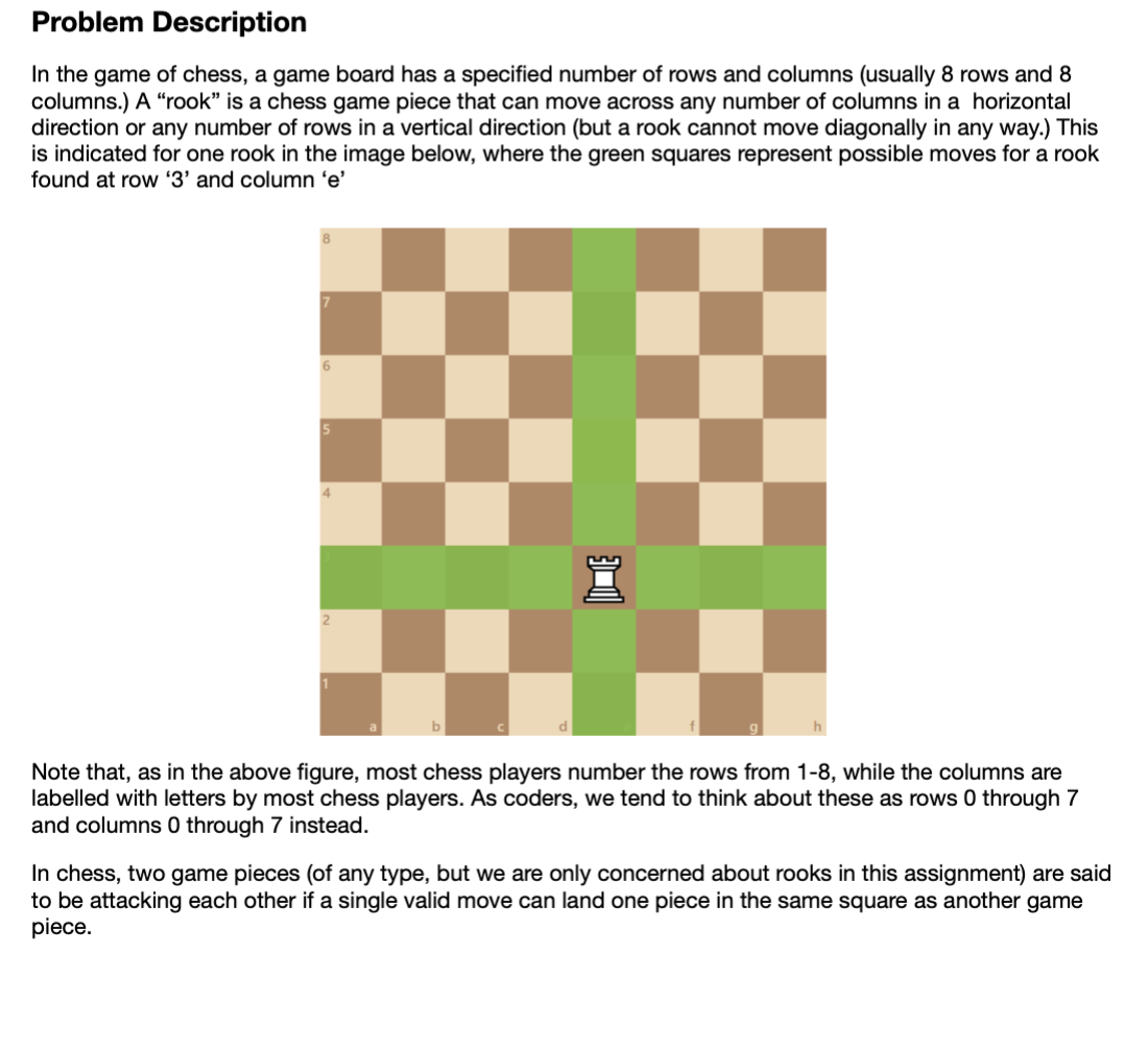 A Rook Game – Math ∩ Programming