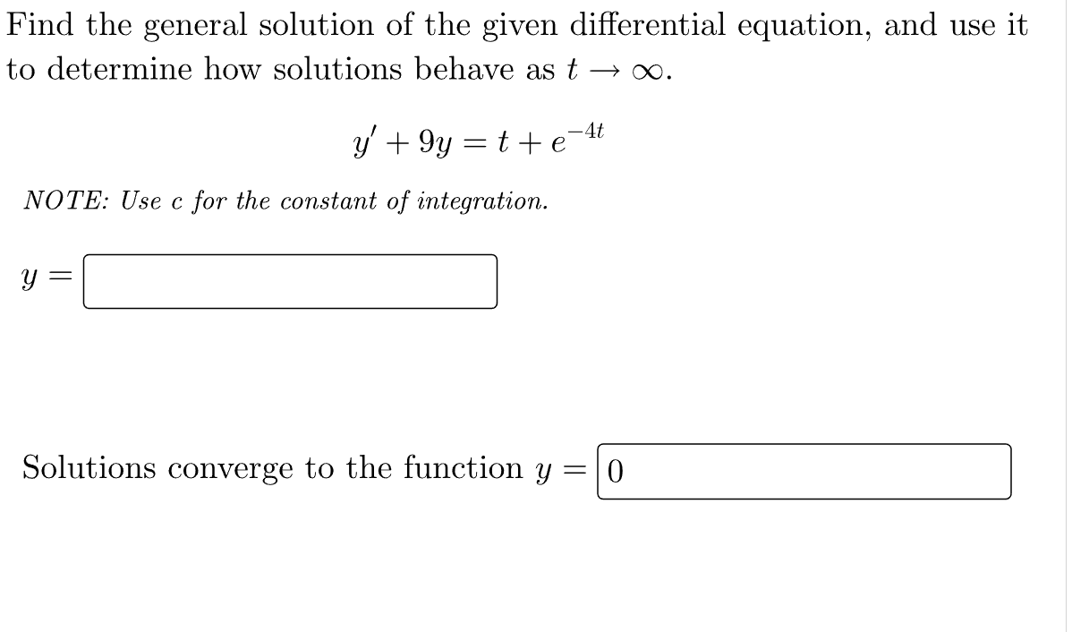 Solved Solve The Given Differential Equation. All Solutions | Chegg.com