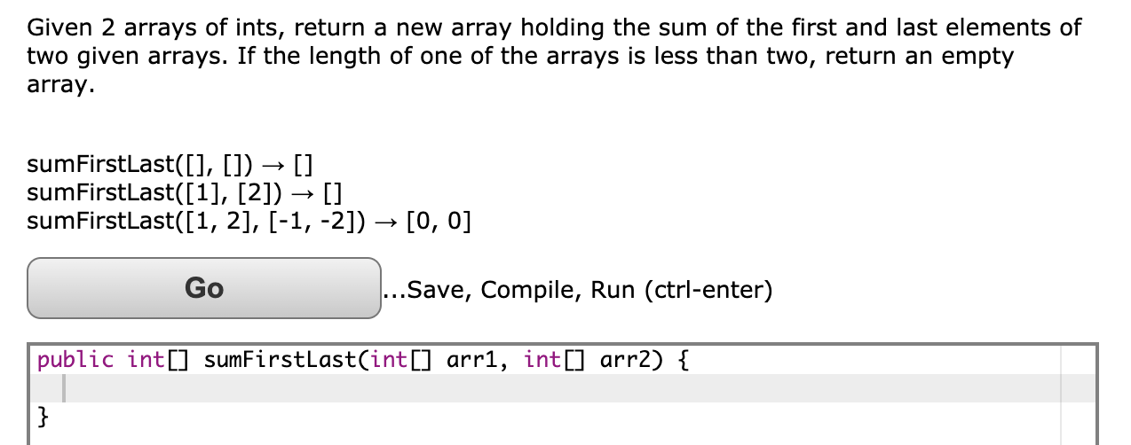 Solved Use knowledge about 1D arrays to write the | Chegg.com