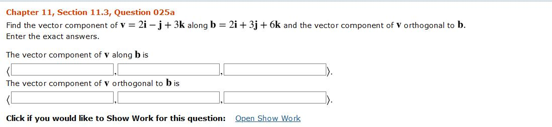 Solved Chapter 11, Section 11.3, Question 025a Find the | Chegg.com