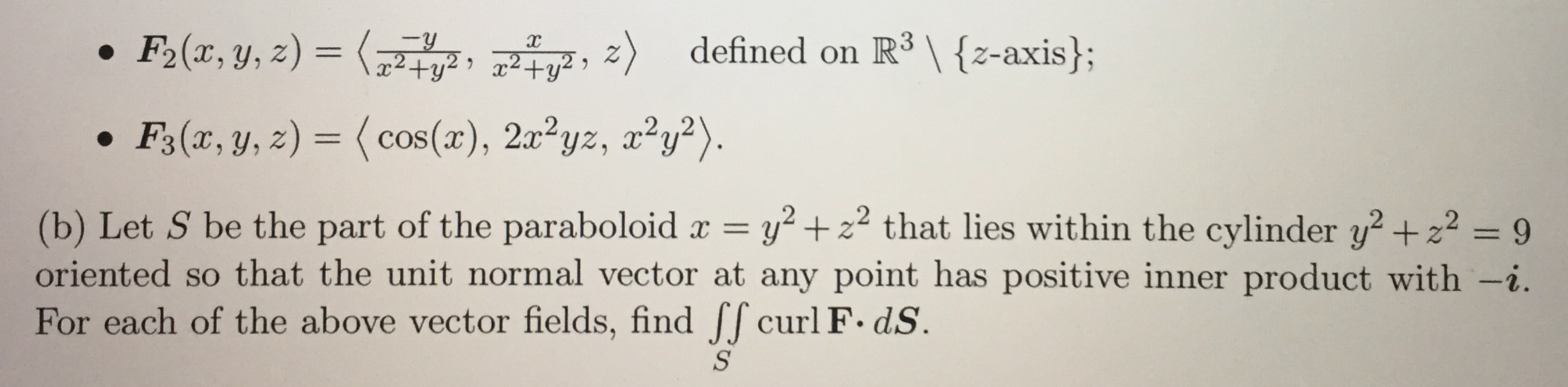Solved Problem 2. (a) Only one of the following vector | Chegg.com