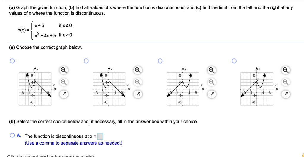 Solved (a) Graph the given function, (b) find all values of | Chegg.com