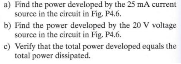 Solved 4.6 Use the node-voltage method to find v, in the | Chegg.com