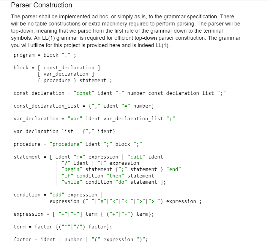 Solved #include <parser.h> Parser::Parser(const | Chegg.com