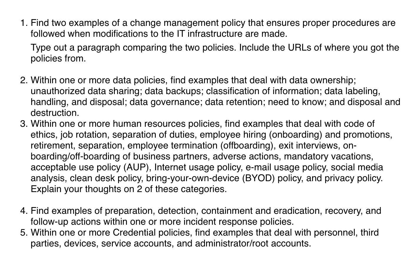 Change Management Policy Template Australia