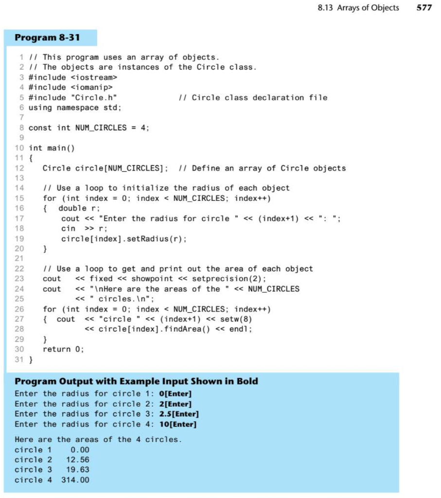 Solved Modify the program 8-31 from page 576, 577 by adding | Chegg.com