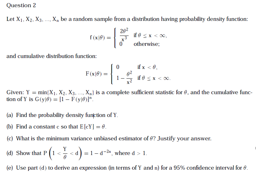 Solved Question 2 Let X1 X2 X3 Be A Random Sam Chegg Com