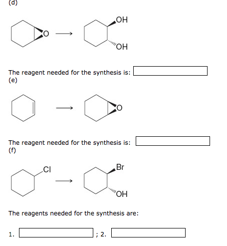 Solved Using the reagents (A G) below, provide the reagents | Chegg.com