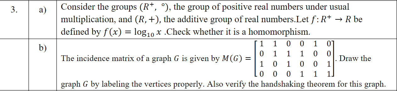 Solved 3. a) Consider the groups (R