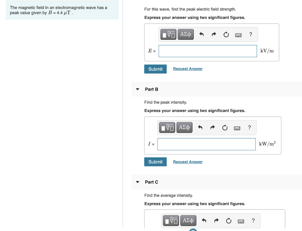 Solved The magnetic field in an electromagnetic wave has a | Chegg.com