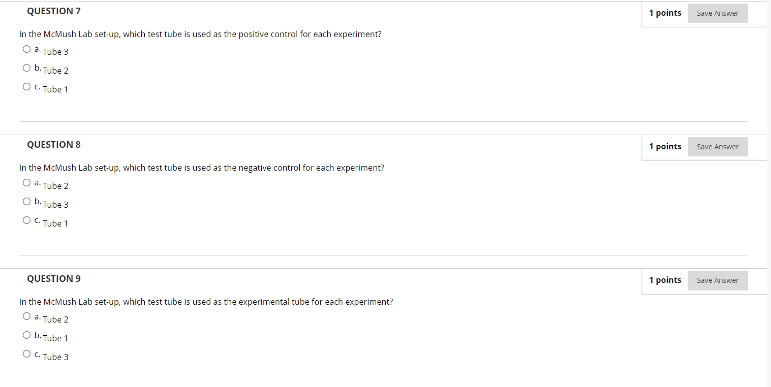 Solved QUESTION 7 1 points Save Answer In the McMush Lab