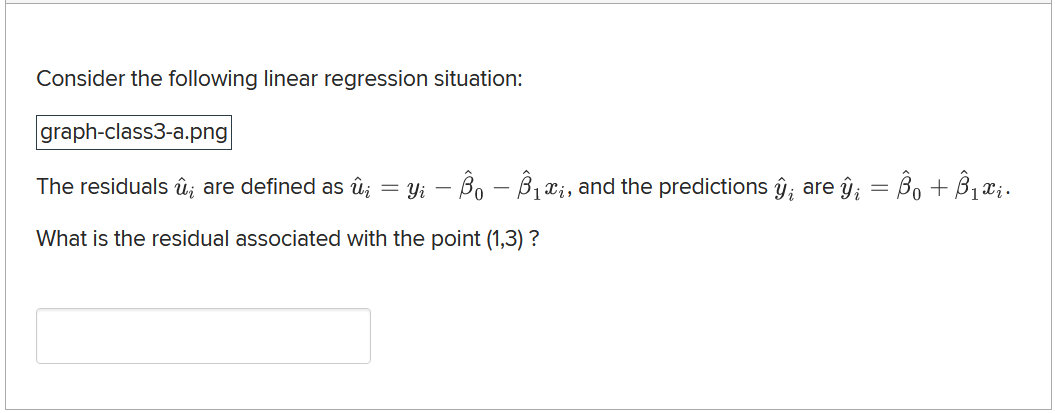 Solved Consider the following linear regression | Chegg.com