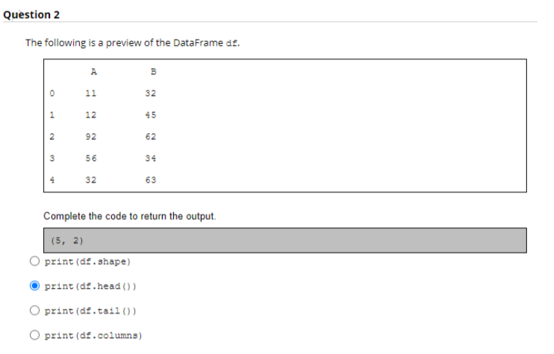 Solved Question 1 The following is a preview of the | Chegg.com
