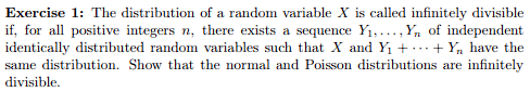 Solved Exercise 1: The distribution of a random variable X | Chegg.com