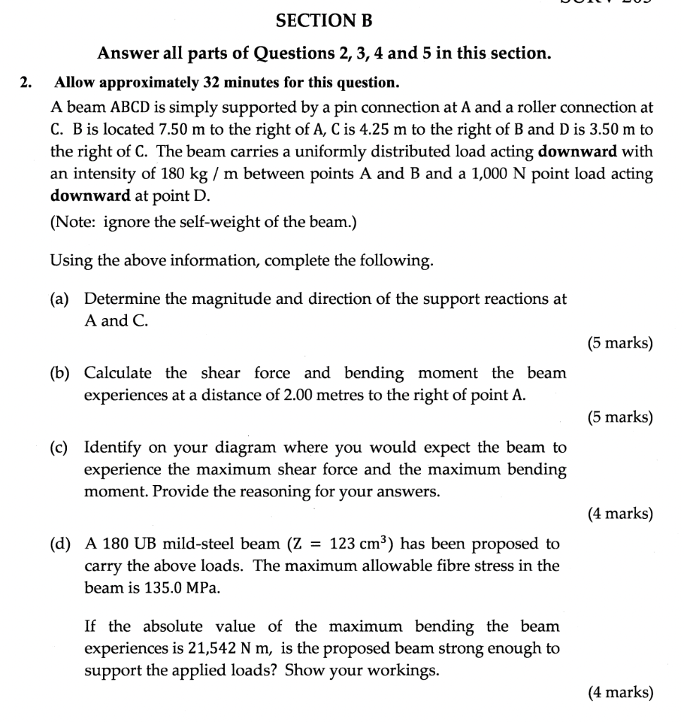 Solved SECTION B Answer All Parts Of Questions 2, 3, 4 And 5 | Chegg.com