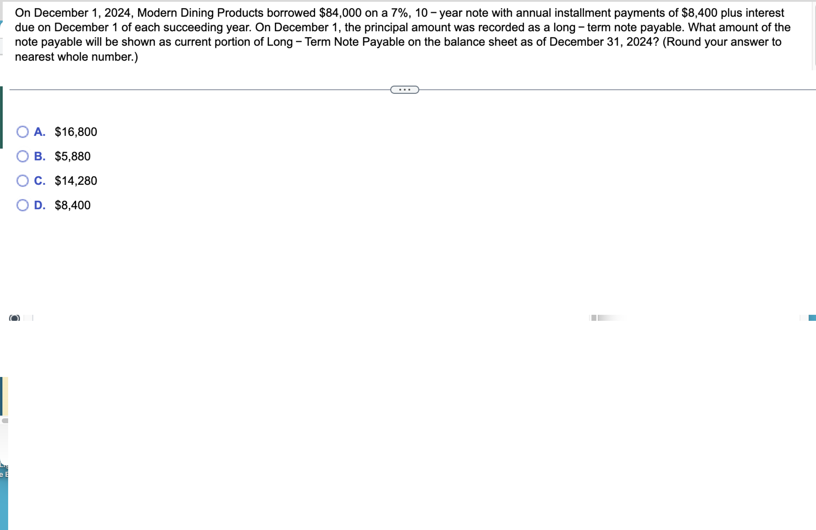 Solved On December 1, 2024, Modern Dining Products