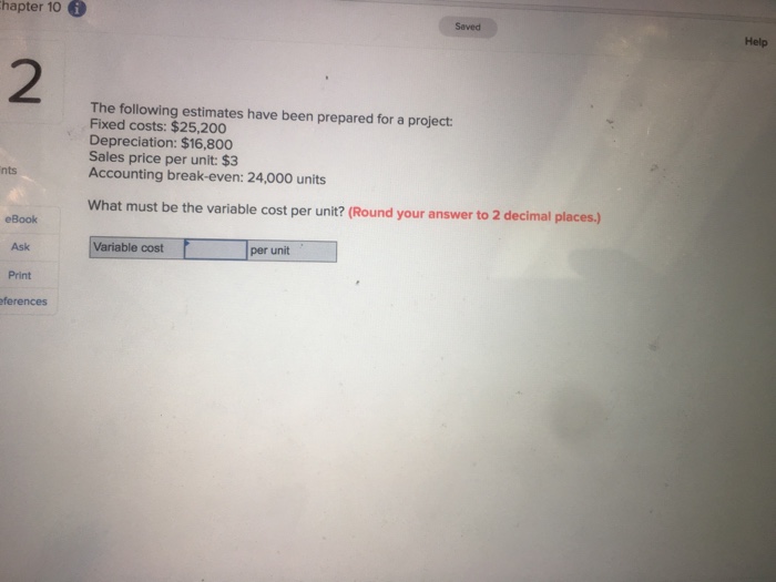 Solved hapter 10 Saved Help 2 The following estimates have