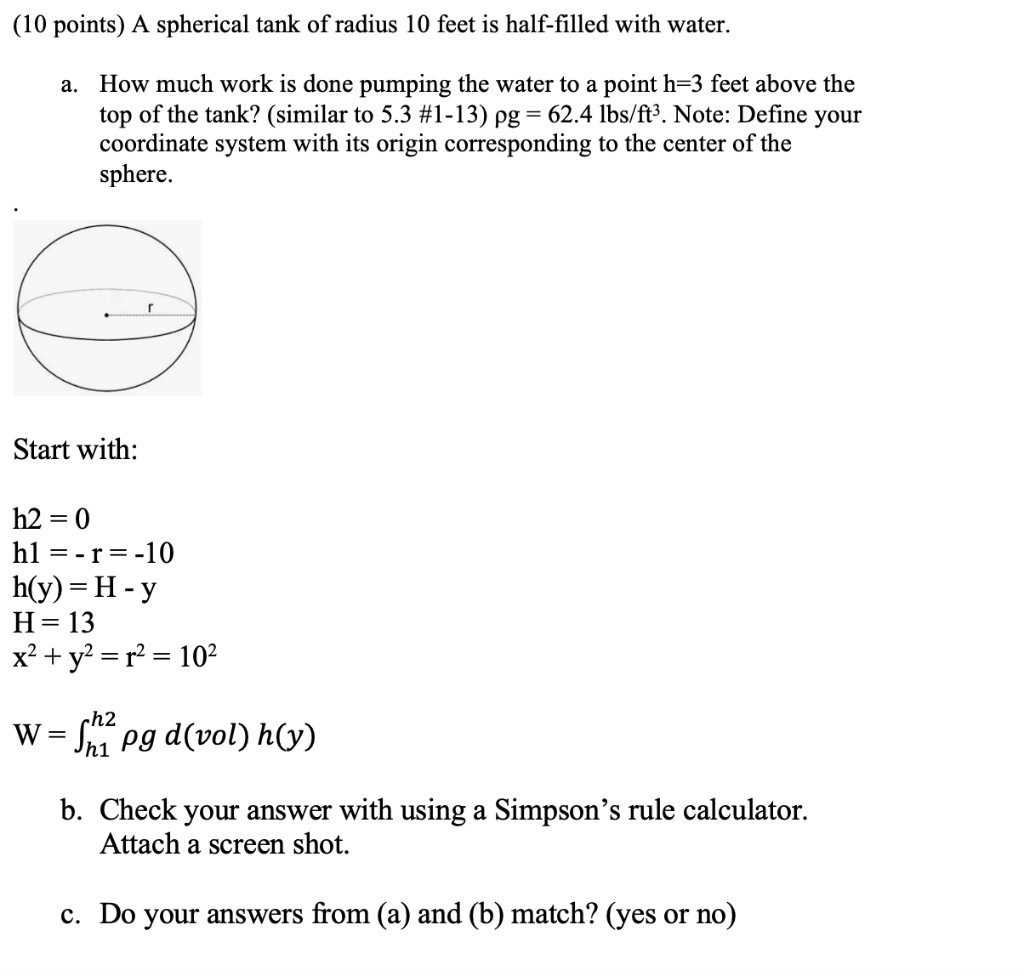 10-points-a-spherical-tank-of-radius-10-feet-is-chegg