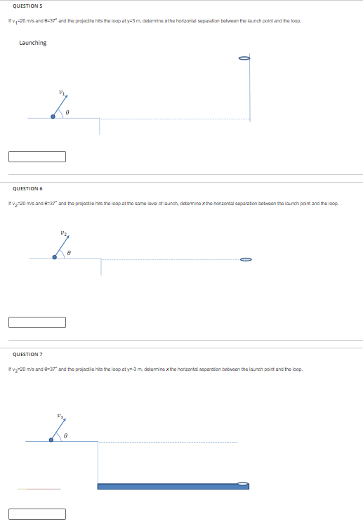 Solved QUESTION 5If v1=20 m/s and θ=37∘ and the projectile | Chegg.com