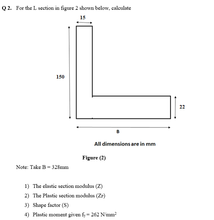 Solved Q 2. For the L section in figure 2 shown below,