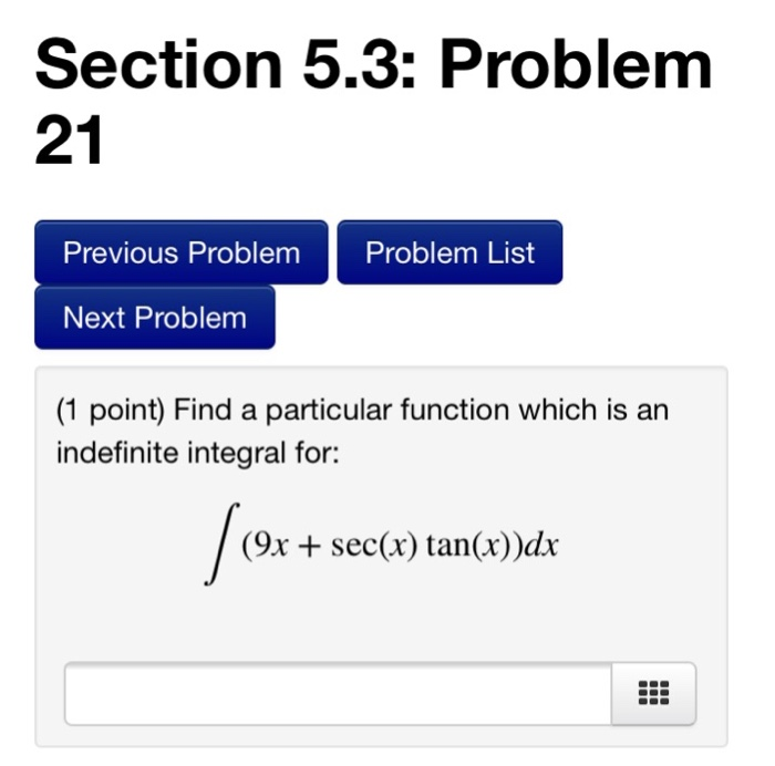 Solved Section 5.3: Problem 20 Previous Problem Problem List | Chegg.com