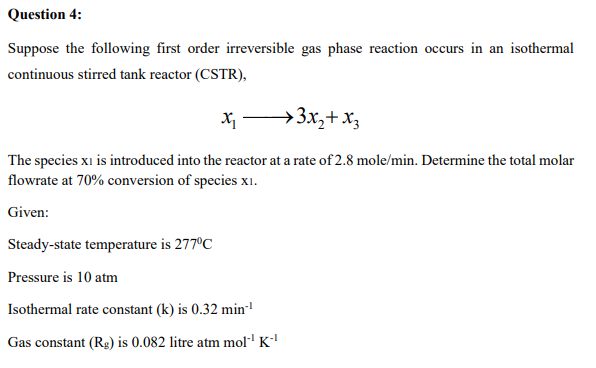 Solved Question 4: Suppose the following first order | Chegg.com