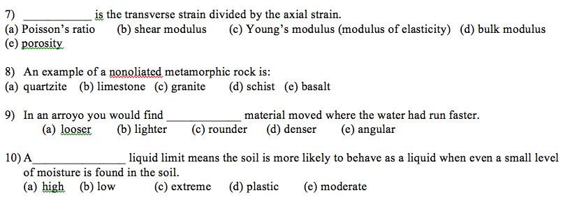 Solved 7) is the transverse strain divided by the axial | Chegg.com