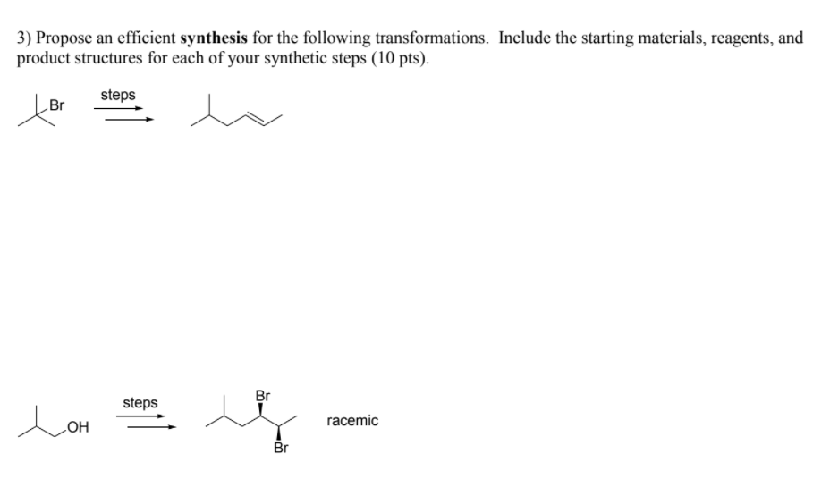 Solved 3) Propose an efficient synthesis for the following | Chegg.com