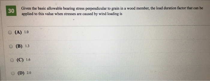 Solved Given the basic allowable bearing stress | Chegg.com