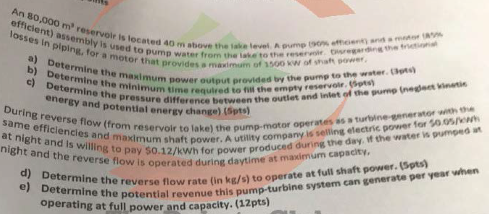 Solved b) Determine the maximum power output provided by the | Chegg.com