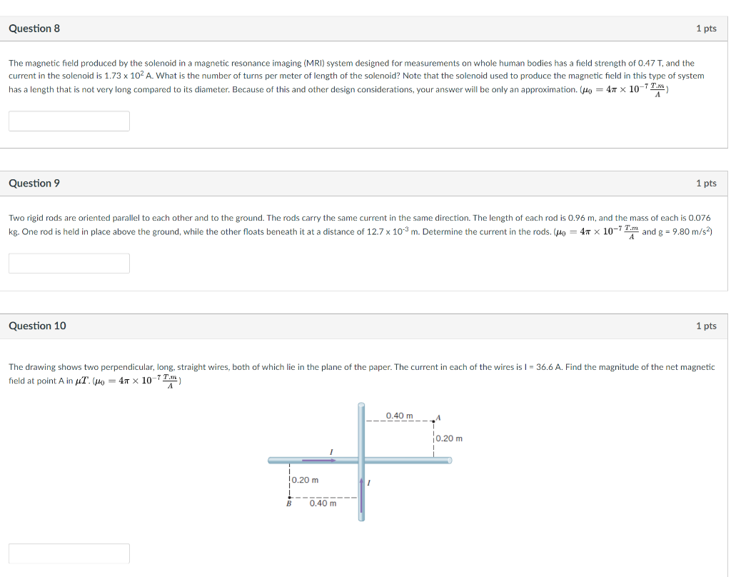 Solved Question 1 1 pts At a certain location, the | Chegg.com