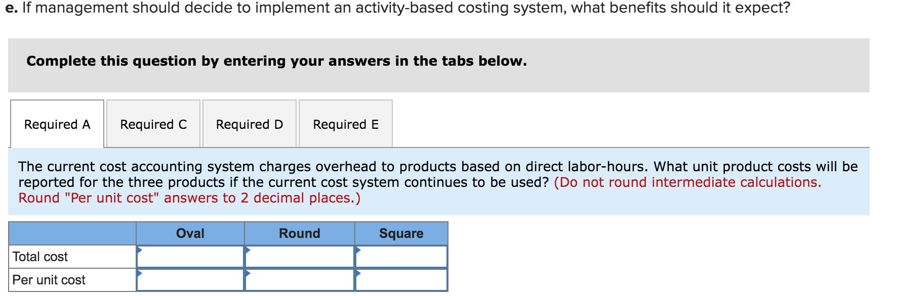 Solved Churchill Products is considering updating its cost