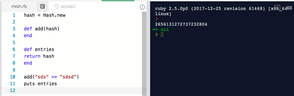 Solved Ruby programming language Is there a way where I | Chegg.com