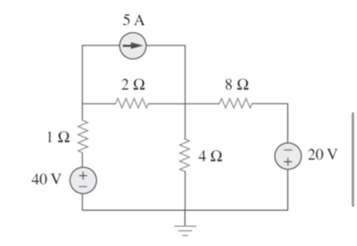 Solved Determine the power value in each of the elements of | Chegg.com
