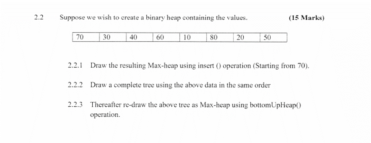 Solved Help with this Binary heap and tree Question in Java | Chegg.com