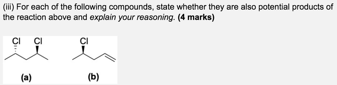 Solved Consider The Reaction Below, Which Gives Products 2−A | Chegg.com