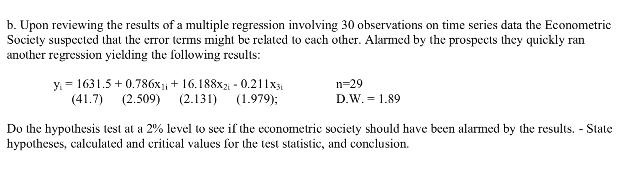 Solved B. Upon Reviewing The Results Of A Multiple | Chegg.com