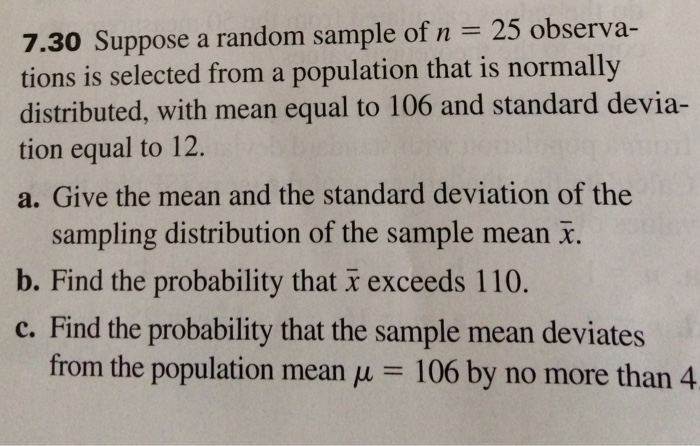 What Is The Probability That The Sample Mean Will Be Less Than