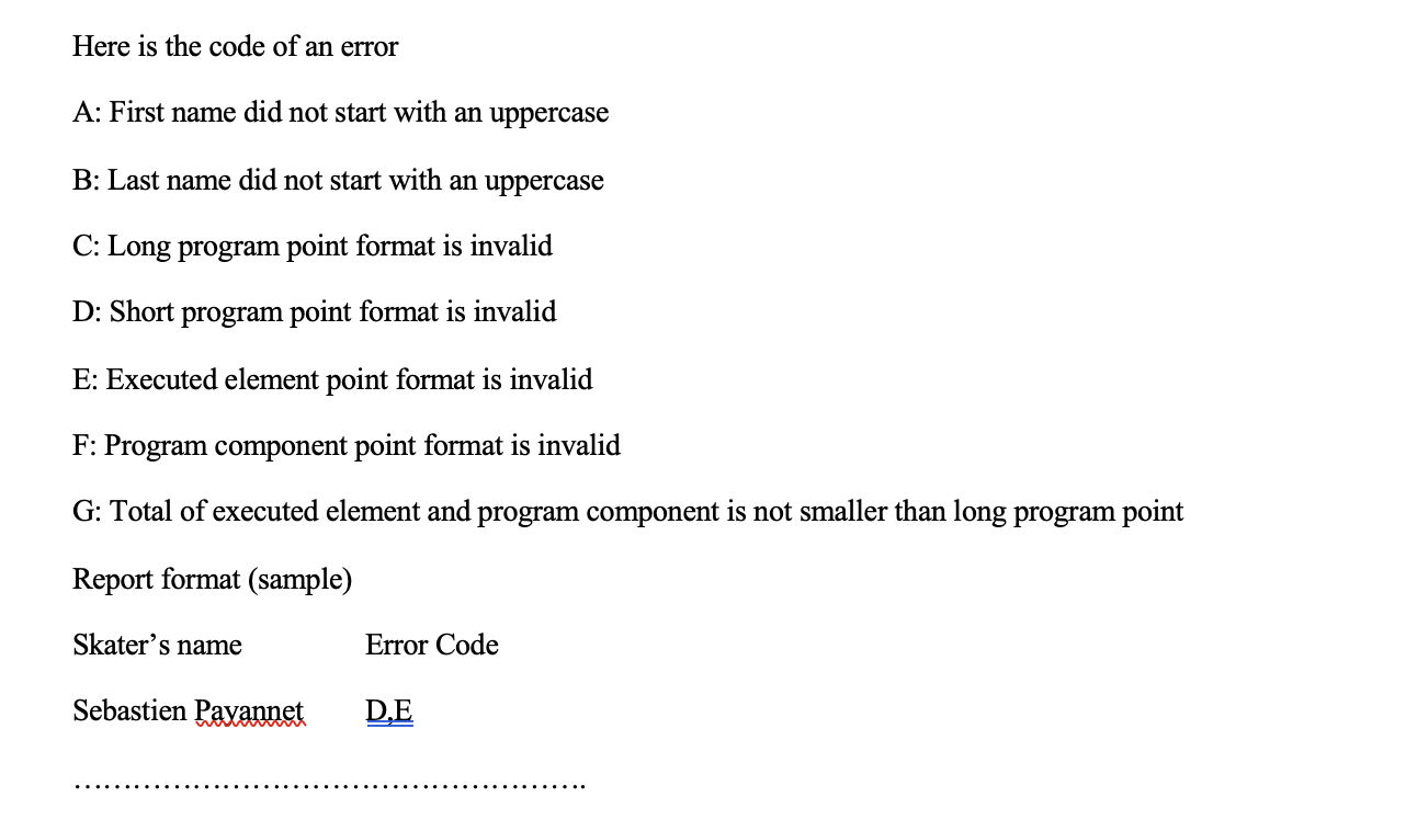 Solved Need help with this in JAVA. A class should be made | Chegg.com