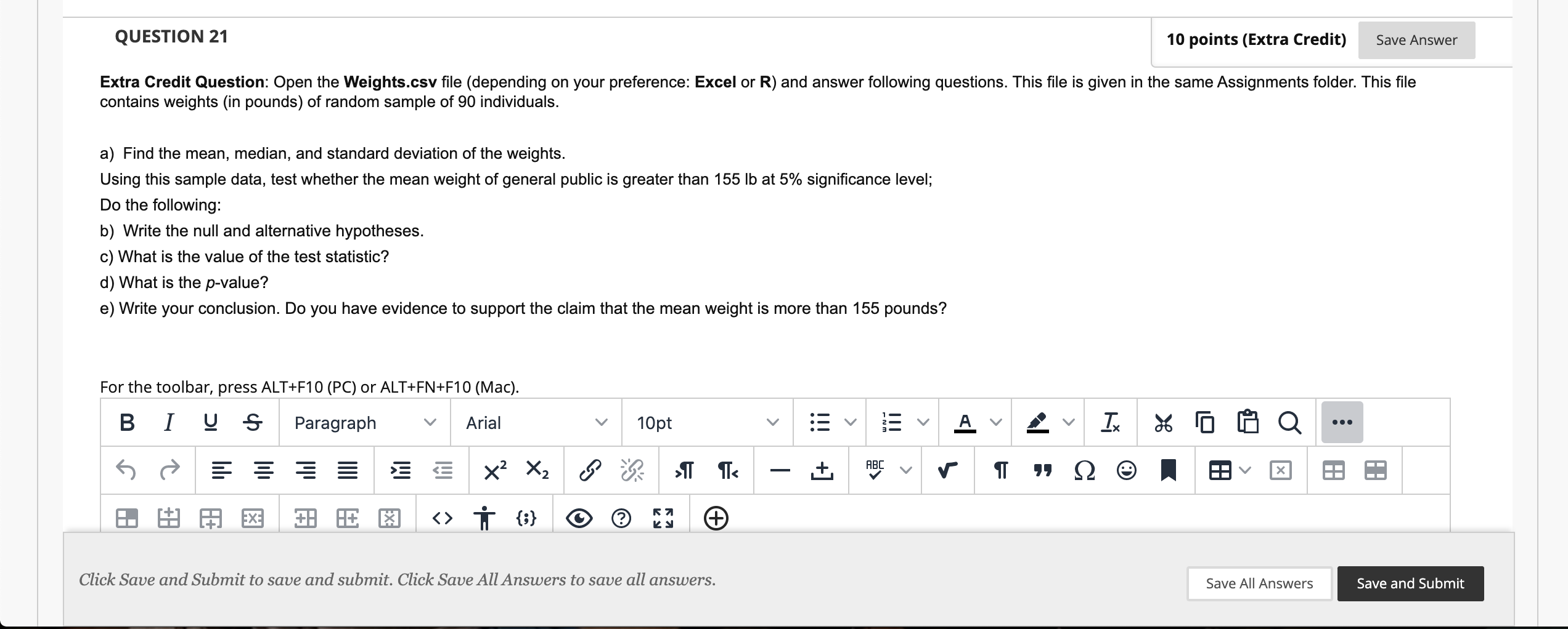 Solved contains weights (in pounds) of random sample of 90 | Chegg.com