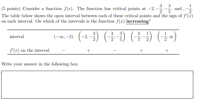 Solved and, 3 3 (5 points) Consider a function f(x). The | Chegg.com