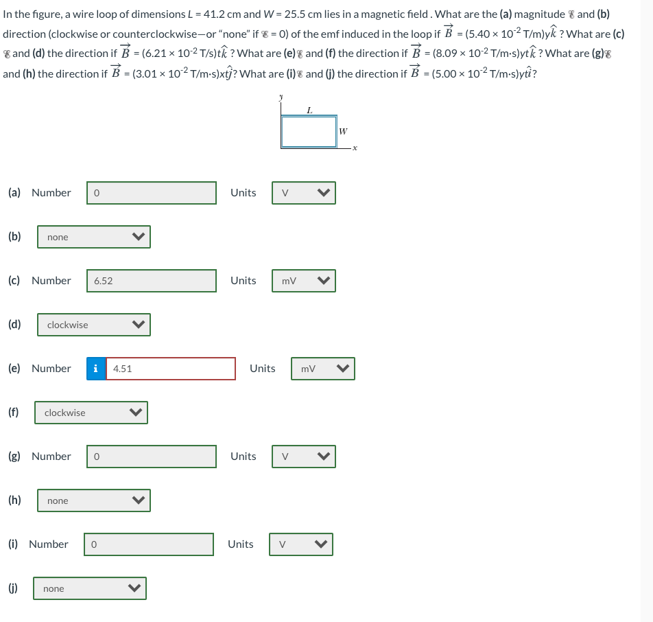 Solved In the figure, a wire loop of dimensions L = 41.2 cm