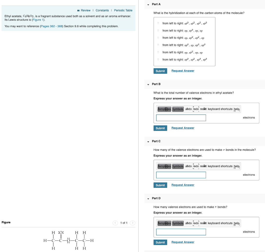 Solved A. What is the hybridization at each of the carbon | Chegg.com